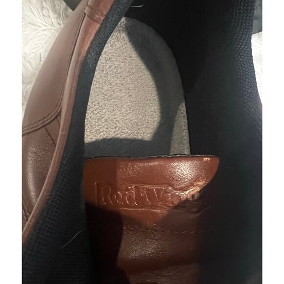 Red Wing Brown Leather Safety Toe Work Shoes Mens 14 Oxford Oil Slip Resistant - Picture 9 of 11